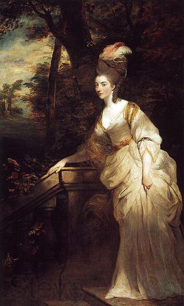 Sir Joshua Reynolds Portrait of Georgiana, Duchess of Devonshire Norge oil painting art